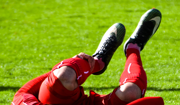 a football player on a field